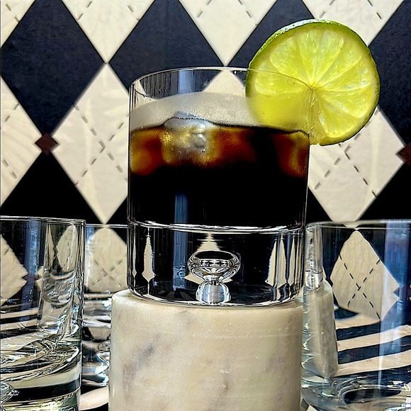 Luxury Double Old-Fashioned Glass Set of 4 | Hand-Blown Polish Barware | Crystal - Picture 6 of 11